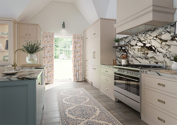 Bouquet Velvet, Soft Apricot - Made to Measure Curtain - Image 8